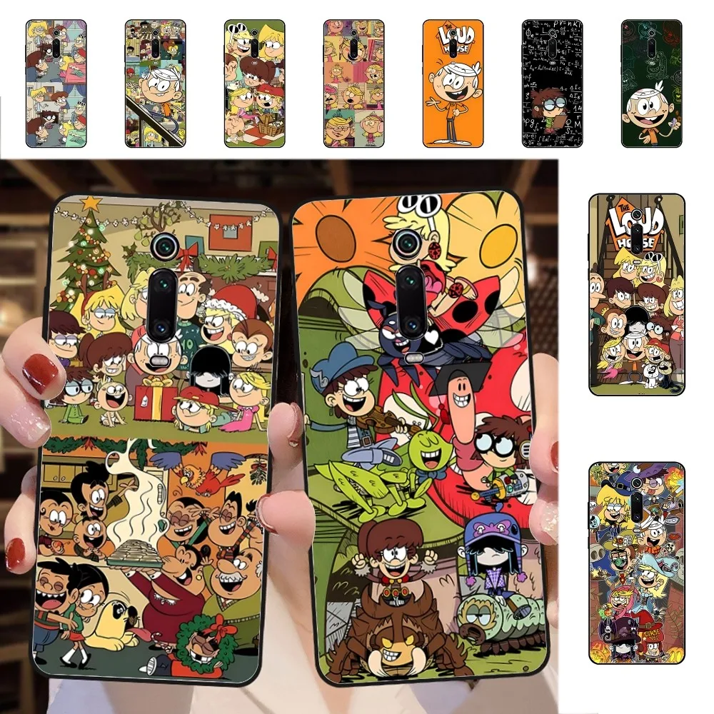 The L-loud House Long Rugs Phone Case For Redmi 5 6 7 8 9 10 plus pro 6 7 8 9 A GO K20 K30 K40 pro plus F3 Fundas