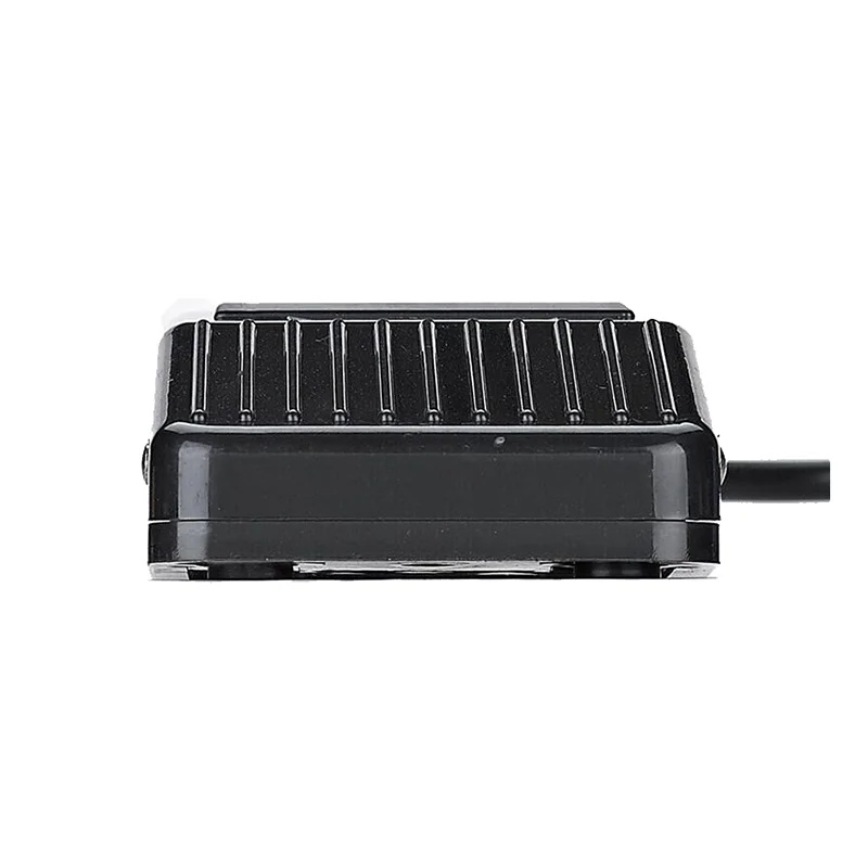 Heavy duty industrial footswitch F-01 in durable black plastic for machine control, high precision action