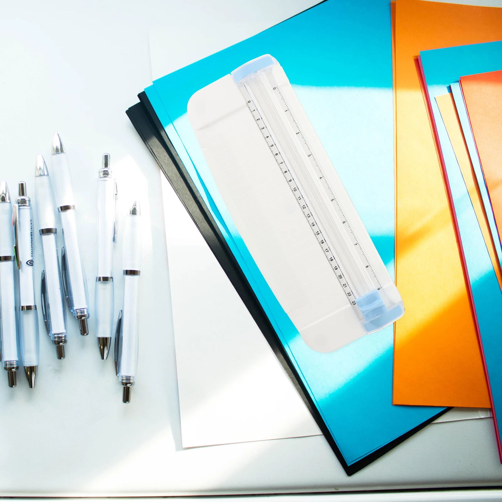 

1PC Paper Trimmer for Crafting Precise Ruler Portable Small Cutting Tool Home Office Desk Use Paper for Photos