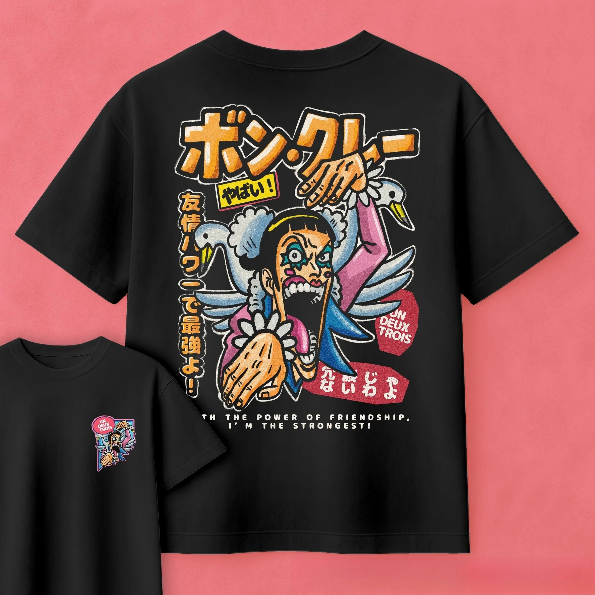 Camiseta Infantil Unissex de Algodão Puro com Estampa Anime One Piece Mr.2 Bon Clay, Manga Curta Solta, Estilo Y2K, Coleção Verão 2026