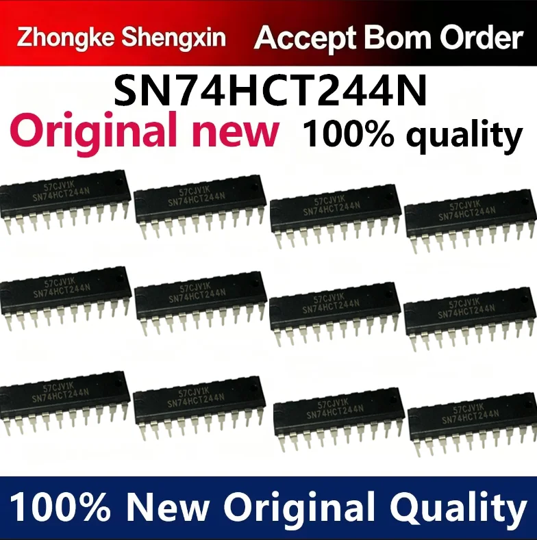 （5pcs-100pcs）Newly imported original SN74HCT244N 74HCT244N direct insertion buffer driver DIP-20