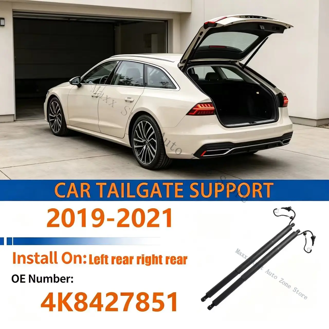 For 4K8 Audi A7 2019 2020 2021 Tailgate Support Rod Rear Tailgate Strut Electric Support Strut LR Are Both Suitable 4K8827851