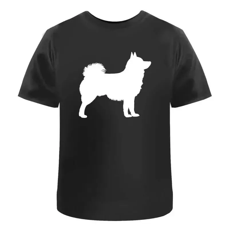 Schipperke Dog Silhouette' Cotton T Shirt Ta040525