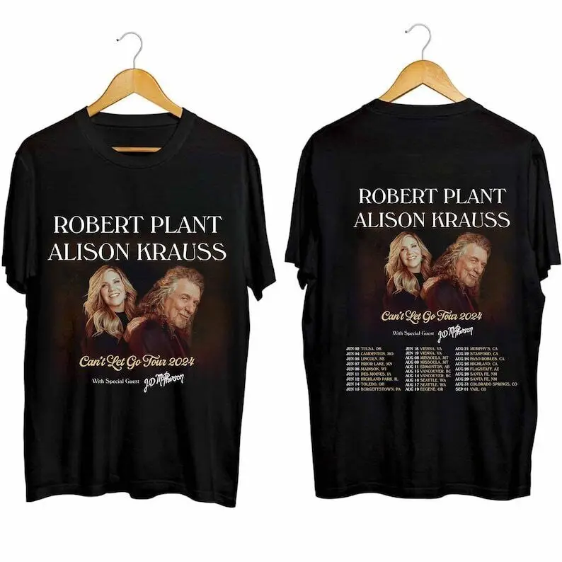 Robert Plant and Alison Krauss 2024 Tour Shirt, Can't Let Go 2024 Tour Shirt