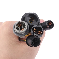 2PCS T10 T13 T15 Soft Bulb Holder Adapters Cable LED Bulb Connector Socket Wedge Base Light Bulb Plug