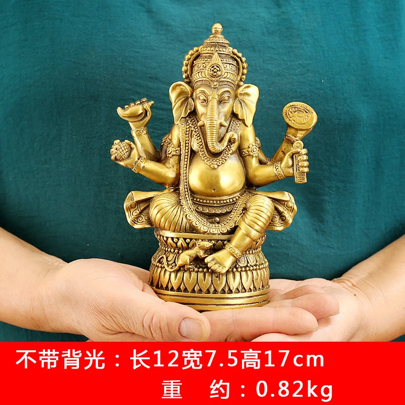 Pure Copper Trunk Of Wealth Ornament, Large And Small Sizes, Thai Celestial Elephant Guardian God, Home Entrance Me