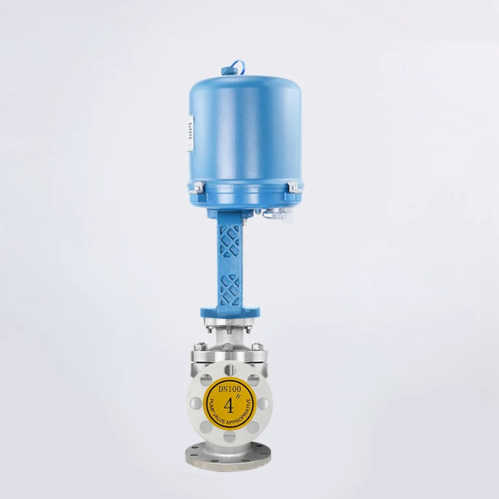 

220V AC On/off Type Stainless Steel Electric Angle Control Valve Single Seated Control Valve Temperature Flow Modulating Valve