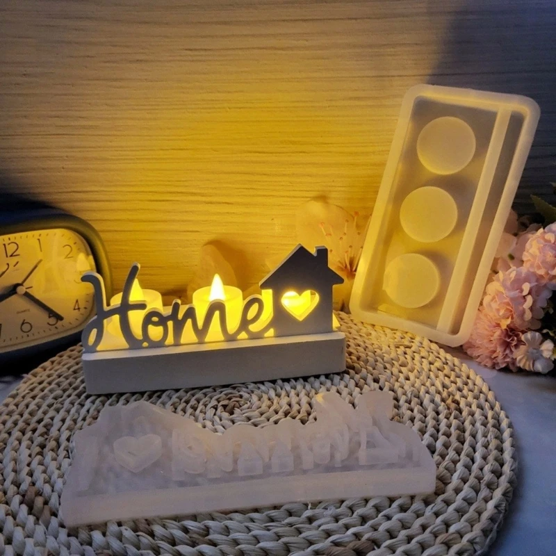 Silicone Stand Mould House Ornament Molds Silicone Holder Molds Crafting Moulds Silicone Texture
