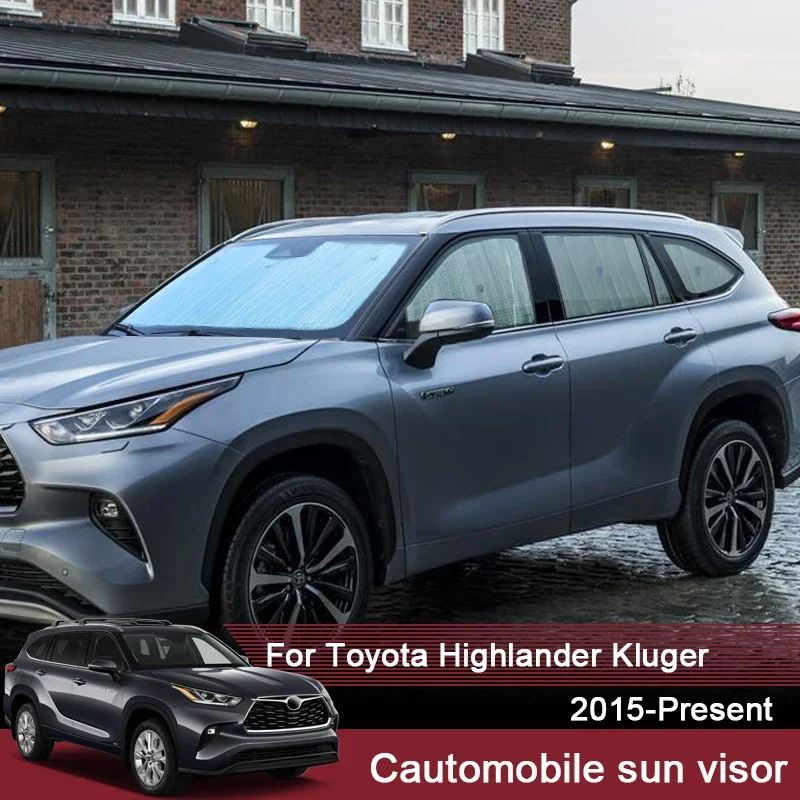

Автомобильные солнцезащитные козырьки, УФ-защитный чехол для Toyota Highlander Kluger 2015-2025, оконная занавеска, солнцезащитный козырек, аксессуары для лобового стекла