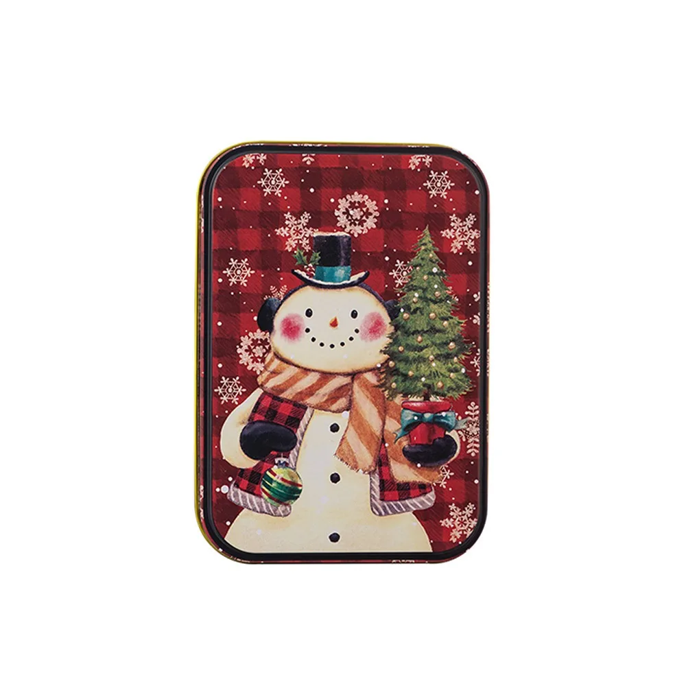 

Mini Christmas Tinplate Gift Box Cute Christmas Tree Metal Candy Box Iron Exquisite Candy Storage Containers