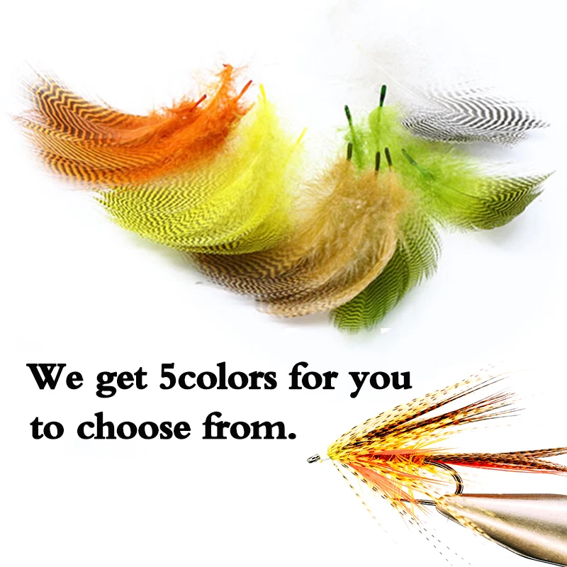 RoyalSissi 30feathers pack finely spotted mallard flank feathers hand selected teal duck feathers wings&tails fly tying material