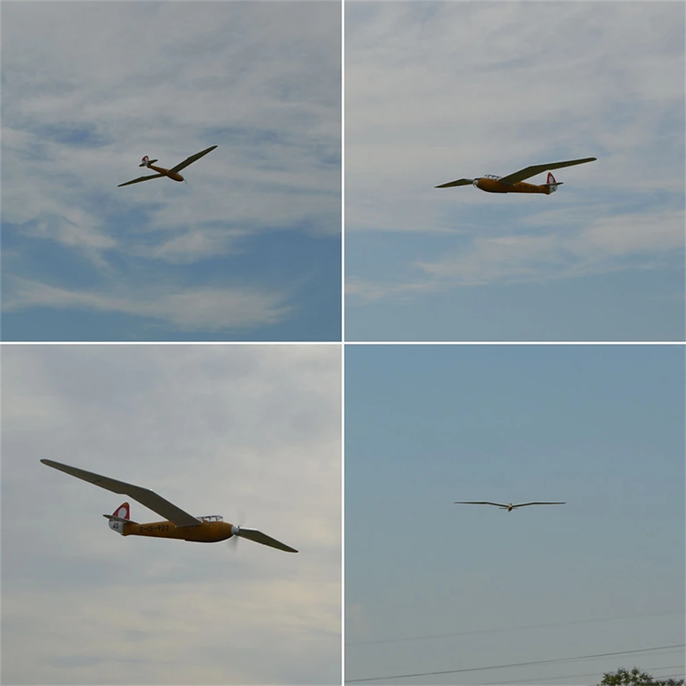 Tony Ray's Aero Model Minimoa Mo2a 2884mm Wingspan 1/6 Scale SD7032 Airfoil Balsawood RC Airplane Glider KIT