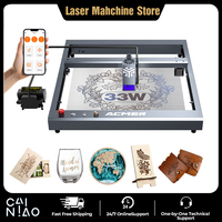 ACMER P2 33W Laser Engraving Machine DIY Logo CNC Laser Engraver With 20W Laser Head Cutter Machine For Leather Wood Acrylic