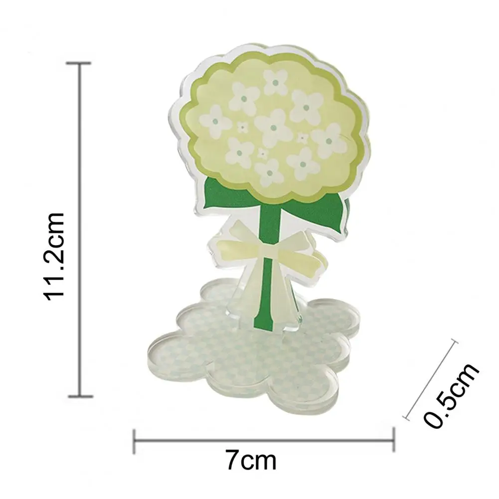 フラワーシェイプ漫画メモホルダー、デスクペーパークリップ、装飾用クリップタイプ、ホームオフィススタンドを整理