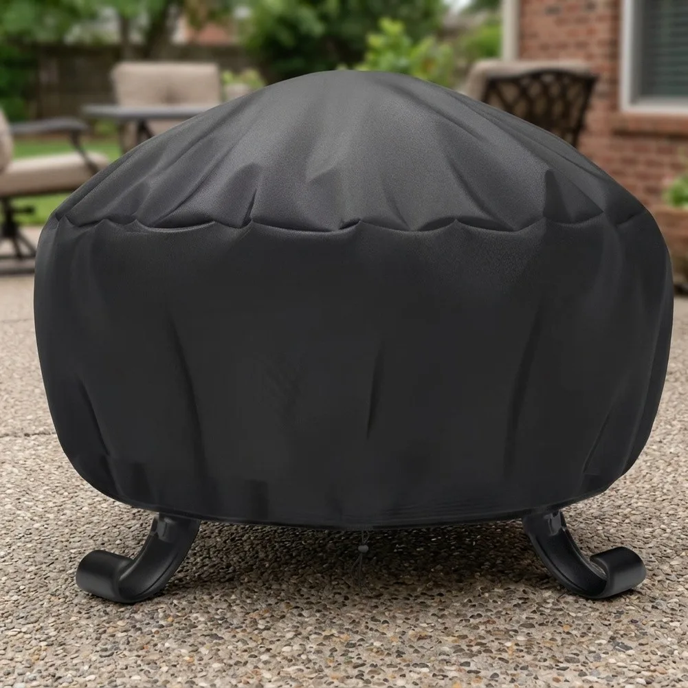 Fire Cover for Round BBQs 210D/420D Oxford Cloth Flexible Fabric Easy Fold Compact Storage Minimal Space Required