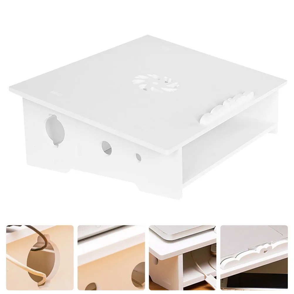 1 pc Laptop Stand Portable Computer Storage Rack White S For Home Office School Use Laptop Cooling Pad Elevated Holder Support