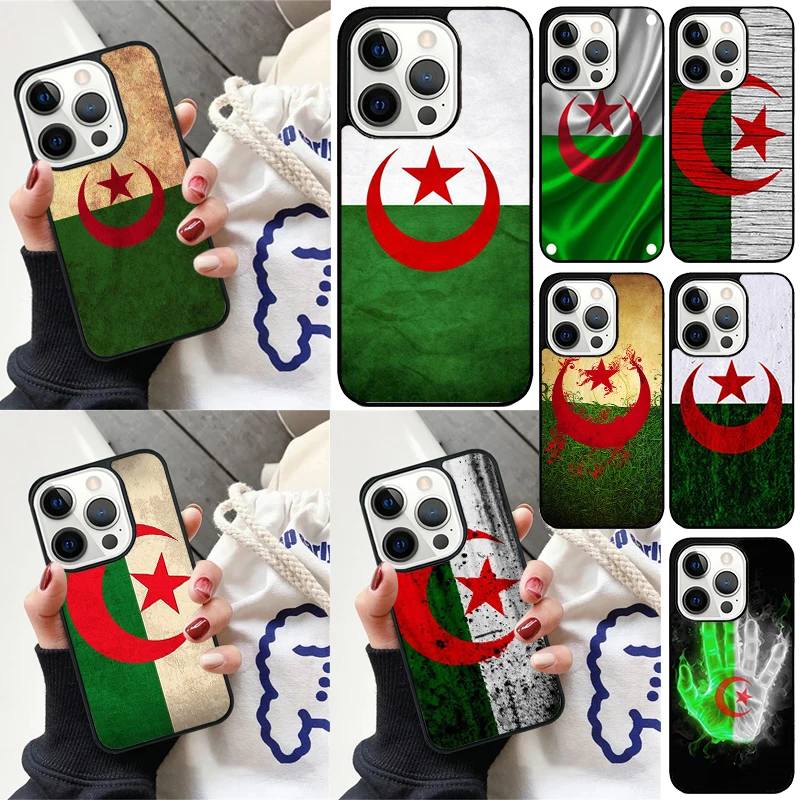 Algeria Algerian Flag DZ phone Case Cover For iPhone 16 15 14 Plus X XR XS for apple 16 11 12 13 mini Pro Max coque