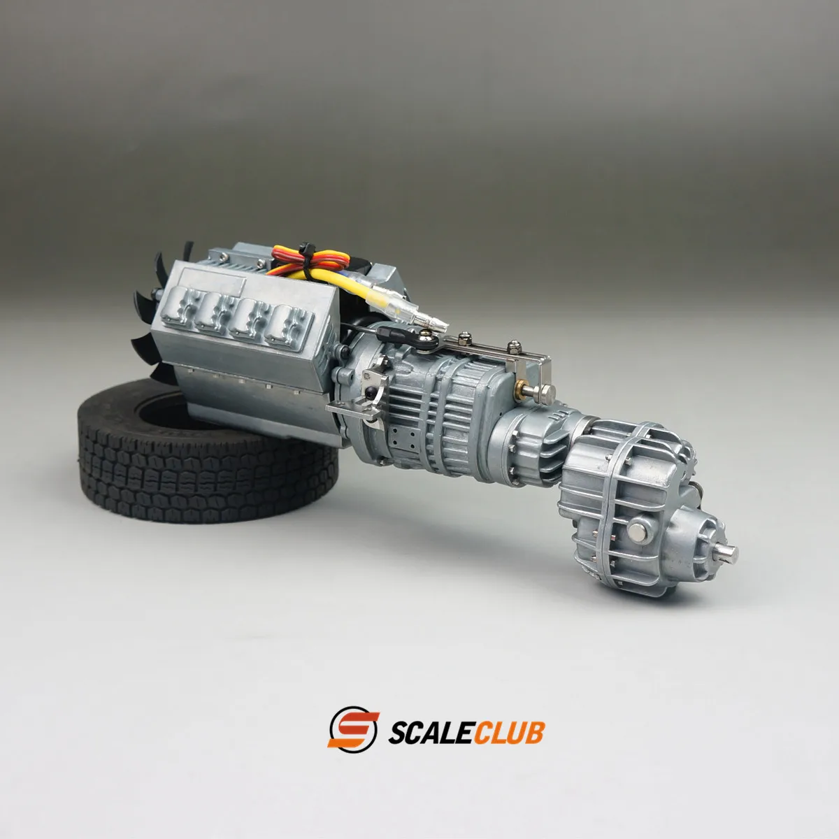 SCALECLUB 1/14 RC 3-speed Gearbox with 27T & 35T Motor for Tamiya 1/14 Radio Control Tractor Truck DIY Parts