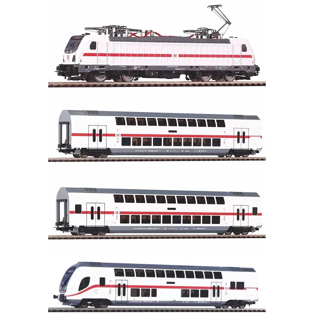 PIKO-Juego de modelos de tren HO 1/87, 51582, BR147, locomotora eléctrica 58800, 58801, 58802, dos pisos DB, múltiples opciones