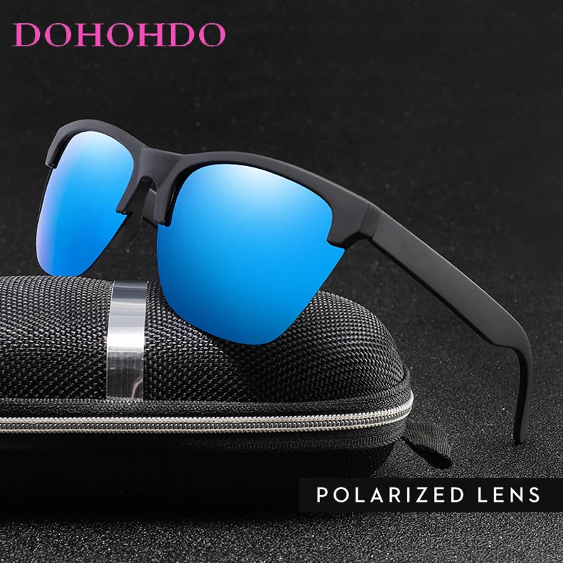 

Classic Semi-Rimless Night Vision Polarized Sunglasses Women Sports Brand Designer Driving Anti-Glare Cycling Men Goggles UV400