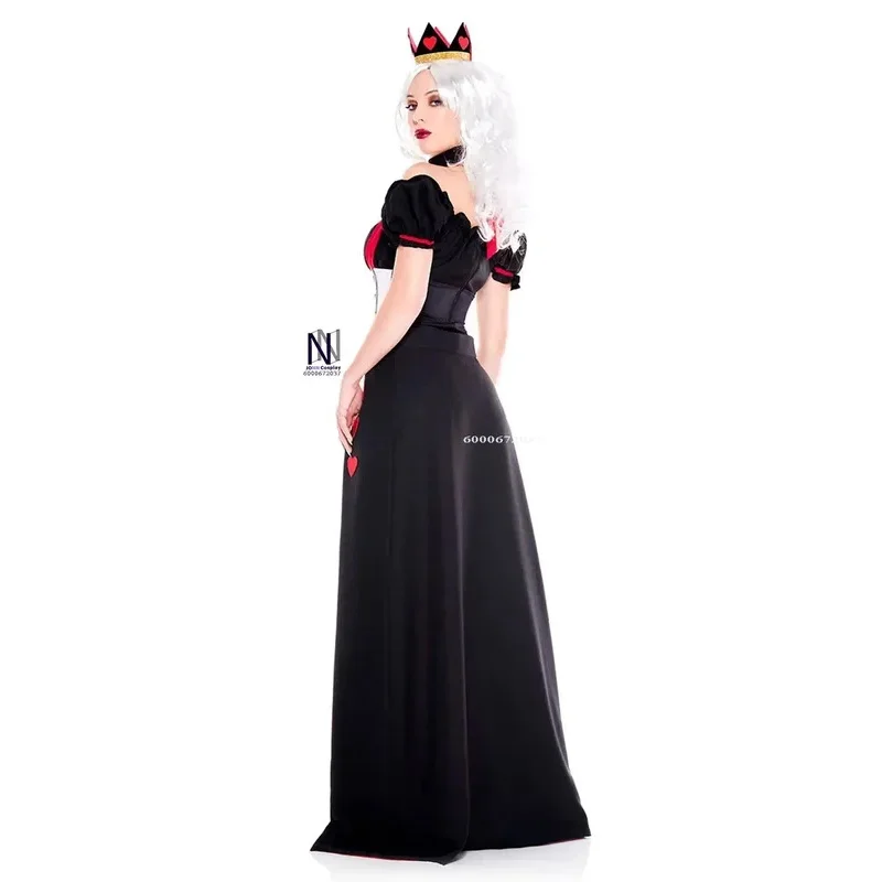 set-costume-da-regina-del-poker-per-adulti-s-xxl--con-calze-per-cosplay-femminile-purim-halloween-e-feste-in-maschera