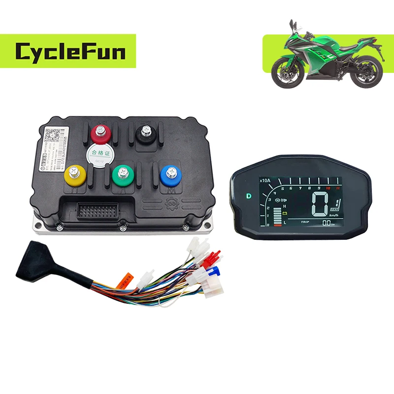 

Высокомощный контроллер синусоидального тока FarDriver ND84850 84В DC 450А (фаза 850А) BLDC с дисплеем DKD для электромотоциклов мощностью 6-8 кВт