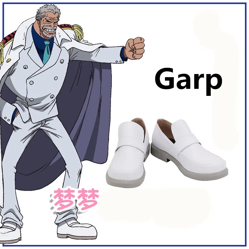 

JP Anime Monkey D Garp White Cosplay Costume Shoes