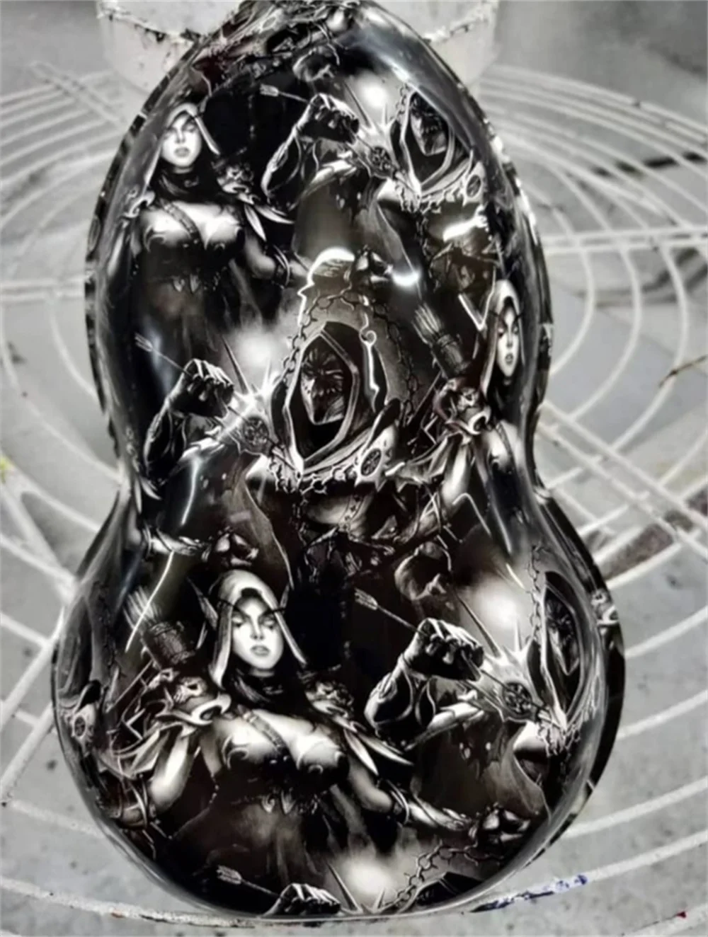 2M/6M/10M/20M Length Skull Liquid Image Hydrographic Film 50CM Width Hydro Graphics Film H1495
