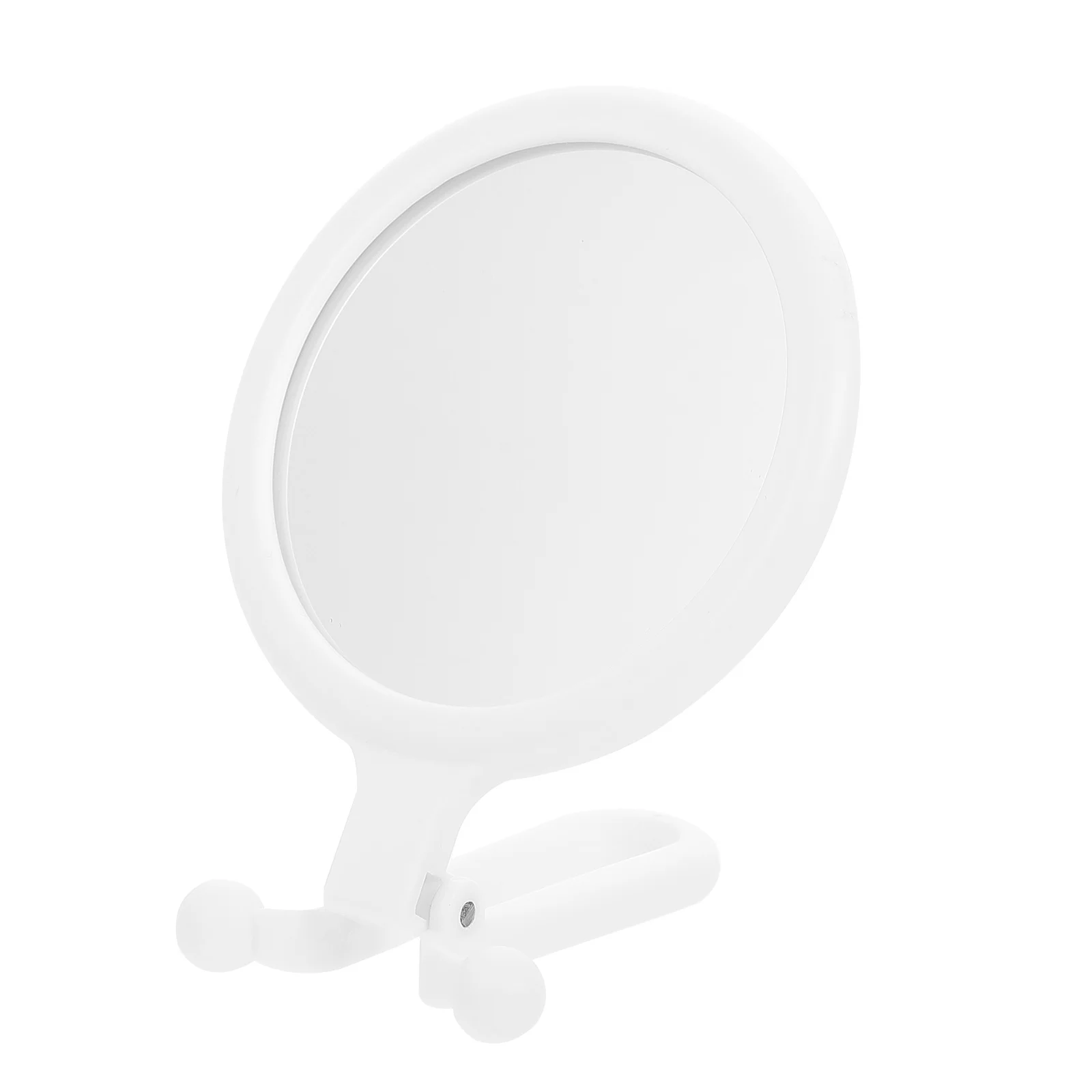 Double-Sided Hand Makeup Mirror Foldable Design Scratch-Resistant Premium Material for Daily Use Portable Beauty Accessory