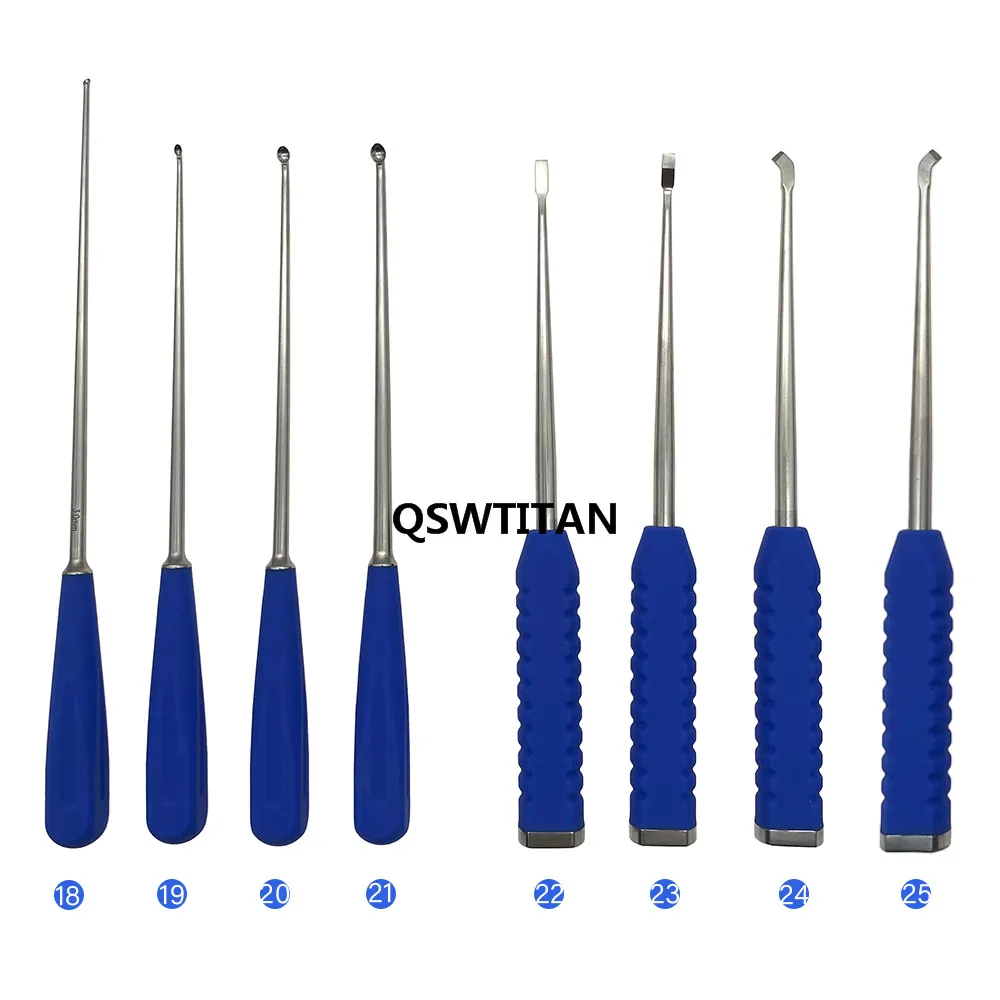 QSWTITAN Spinal UBE Instruments Set Kit Unilateral Biportal Endoscopic Instrument with Sterilising Box Stainless Steel