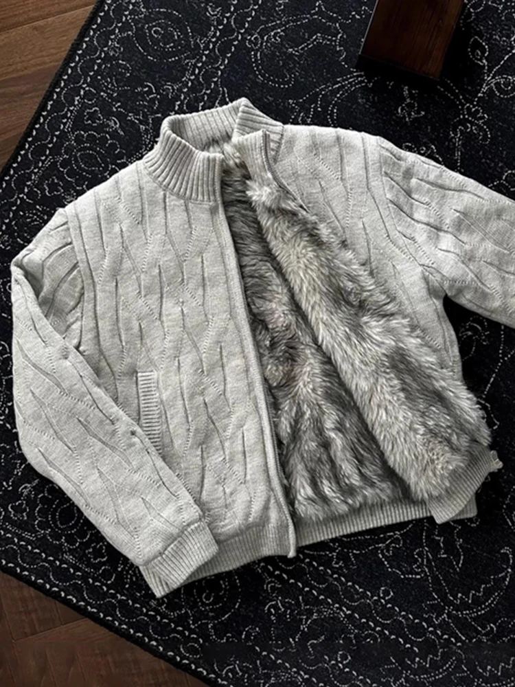 

Ay Cleanfit вязаный открытый кардиган на подкладке, мужской свитер, осень-зима, ленивый Sle, американский Sle Mountain Eagle J...