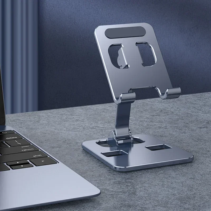 Liga de alumínio desktop suporte do telefone móvel dobrável ipad tablet suporte de mesa do telefone celular suporte preguiçoso para montagem smartphone