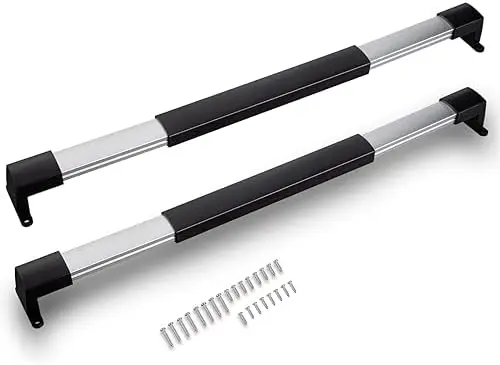 

Ручка для двери автодома/прицепа, регулируемая 21.26-28.54 дюйма, с нескользящим покрытием, черная, 2 шт.