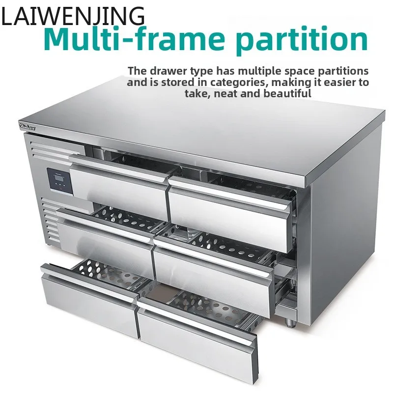 LYY  Refrigerated Workbench Commercial Operator Refrigerator Bar Equipment