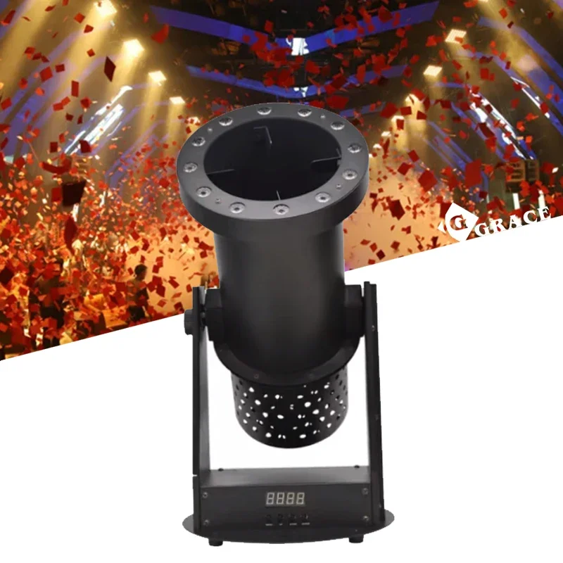 LED Confetti Cannon Manufacturer 1500 W RGB LED Confetti Cannon Color Paper Machine