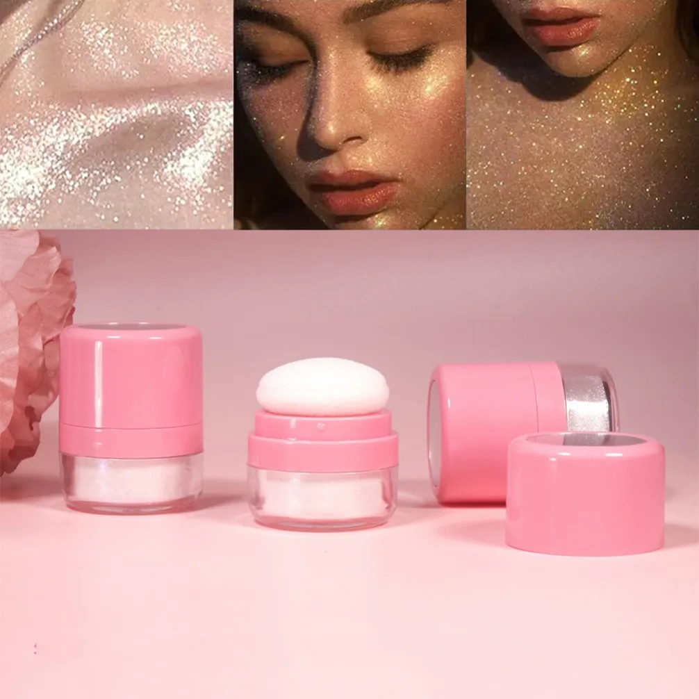Illuminating Luminous Shimmer Powder Sparkle Glitter Finishing Setting Makeup Private Label Custom Logo Vegan Wholesale