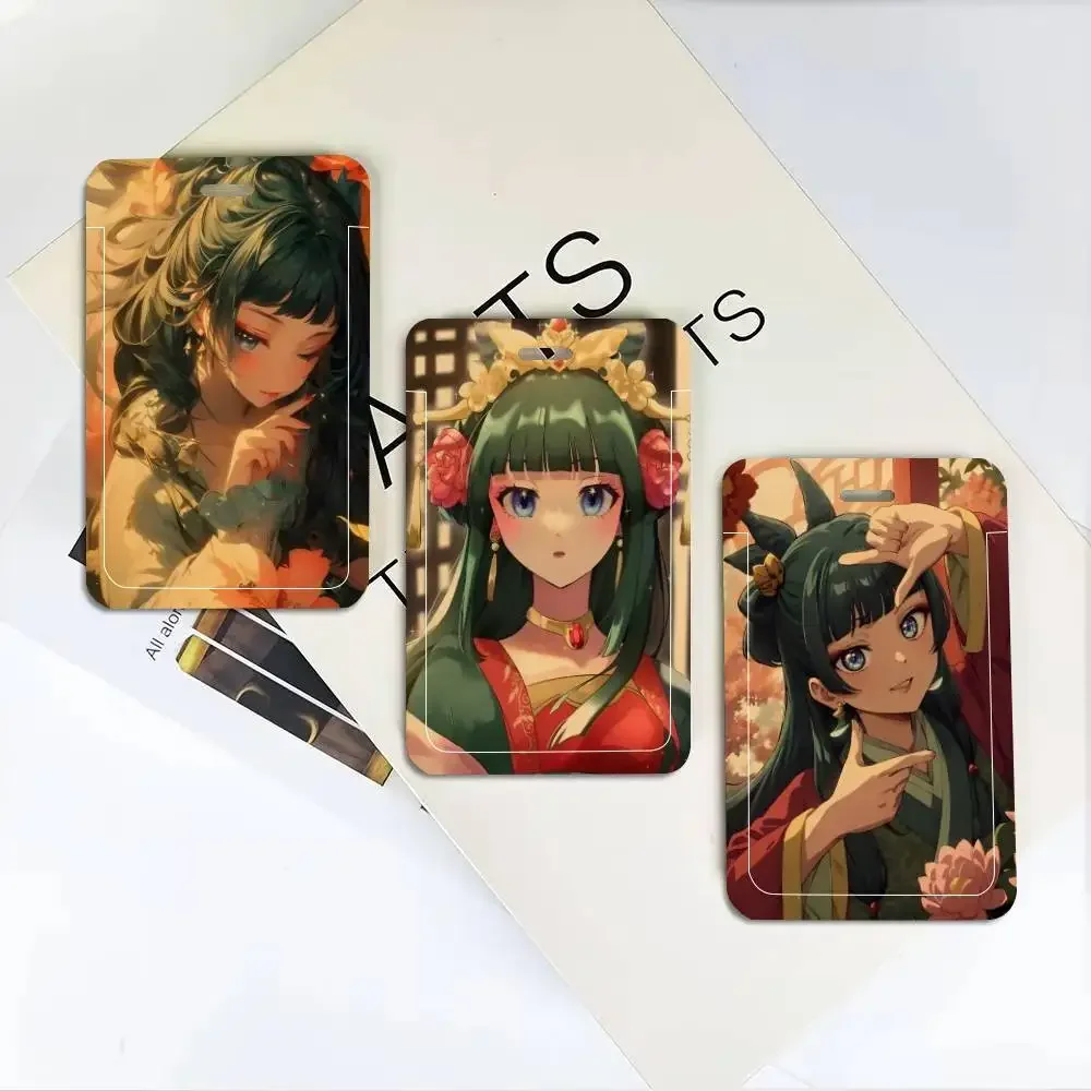 Vintage Kraft Paper The Apothecary Diaries ID Card Holder Neck Strap Pendant Door Badge Holder Lanyards Keychain Work Credential