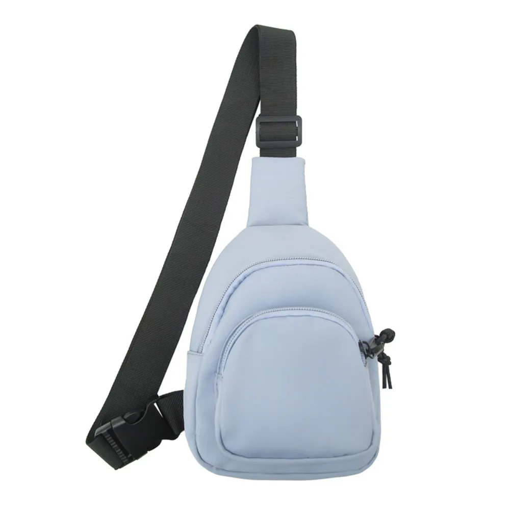

Модная однотонная мужская сумка через плечо, нейлоновая многофункциональная спортивная нагрудная сумка, мини-сумка на плечо в японском стиле унисекс