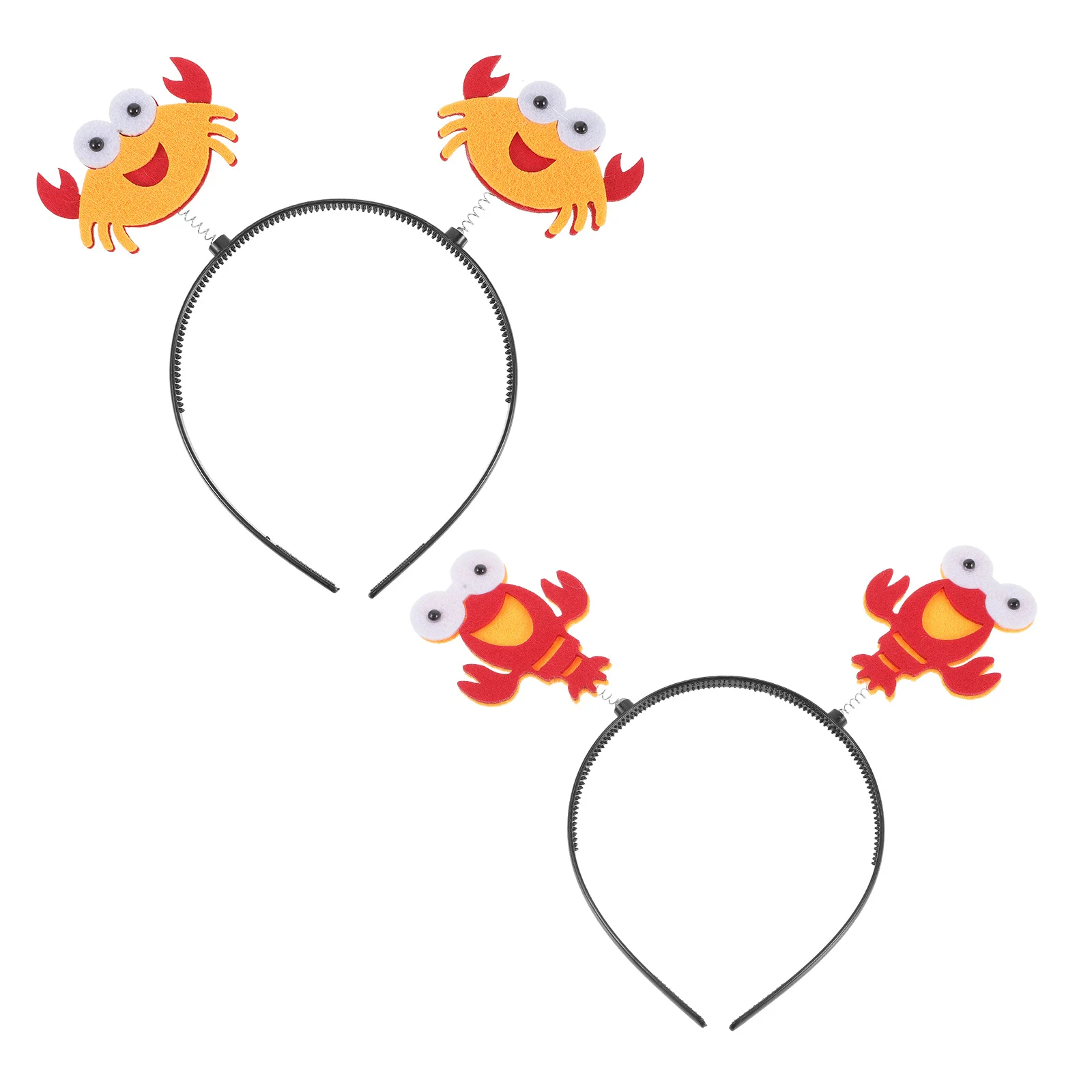 

2Pcs 's Crab Lobster Cartoon Headb Hairb Headb for Party Stage Beach Party Hairb Beach Accessories