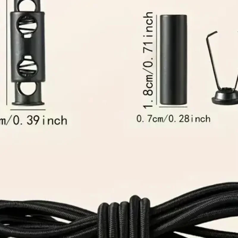 2M Strong Elastic Band Sweatpants Waist Drawstring Strap With Threading Device ,Cord Lock Stopper DIY Sewing Band Accessories