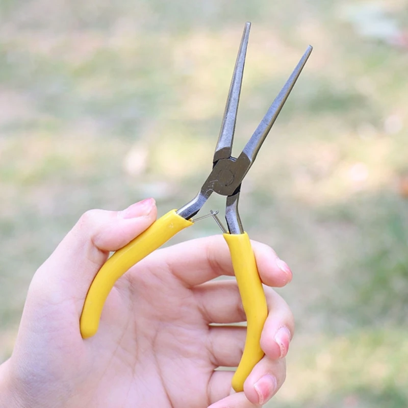 Mini Pliers Steel Beading Pliers for Jewelers Crafters Repair and DIY Projects N2UE