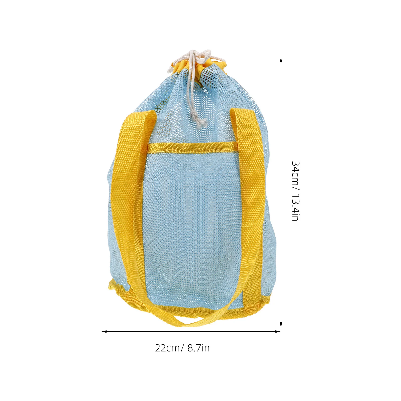 حقيبة شبكية للشاطئ للأطفال، منظم تخزين برباط لأصداف الرمل، مجموعة روك، حقيبة شاطئ للأطفال خفيفة الوزن محمولة #3