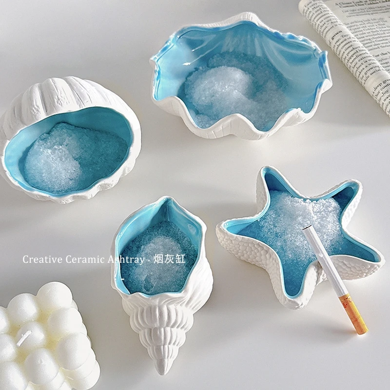 

Ashtray Modern Minimal Chic Ceramic Gray Cute Unique Home Living Room Table Decor For Women Office Desk Cozy Gift For Birthday