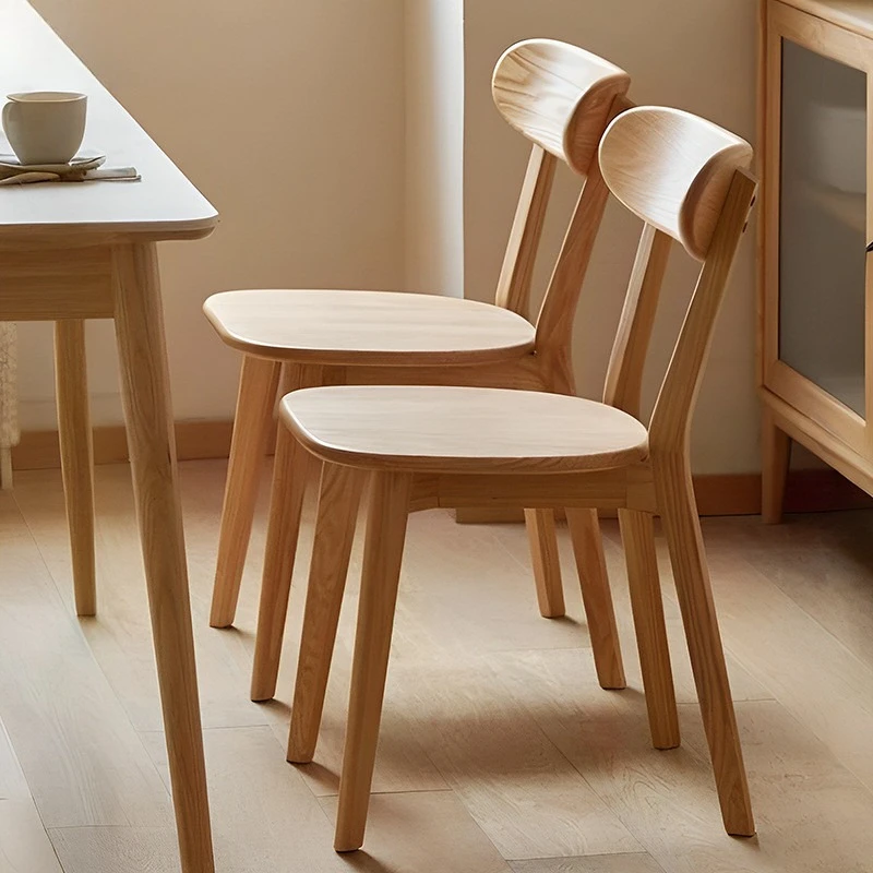 Solid wood dining chairs, chairs, household dining tables, chairs, log catering, commercial backrests, lounge dressing stools