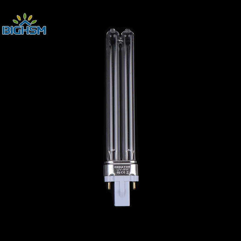 1Pcs 9w Replacement UV Lamp Bulb Spare Tube For Hw-303b 304b 404b Jup-01 Uv Canister Filter Cf400uv Cf500uv G23 2 Pin