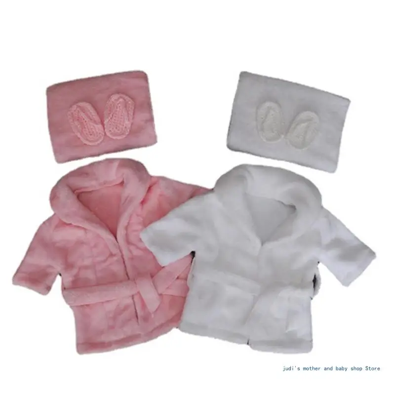 

Newborn Photography Props Bathrobes Girl Photo Outfit Baby Posing Costume Bath Robe Set