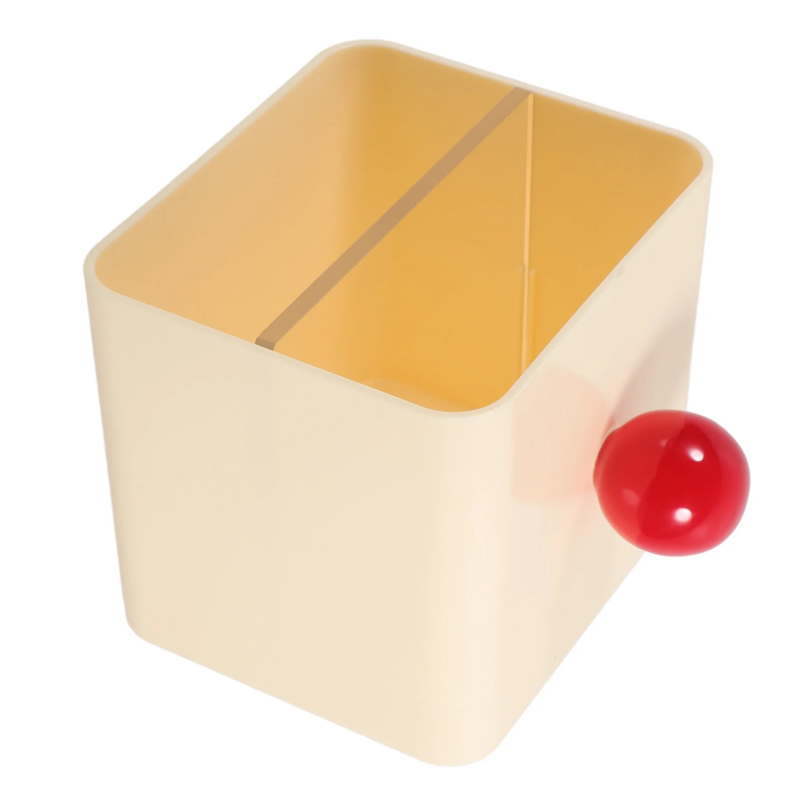 

Plastic Pen Holder Desk Organizer High Capacity for Pens Rulers Keys Small Items ABS Smooth Easy Clean Office Home Red Ball