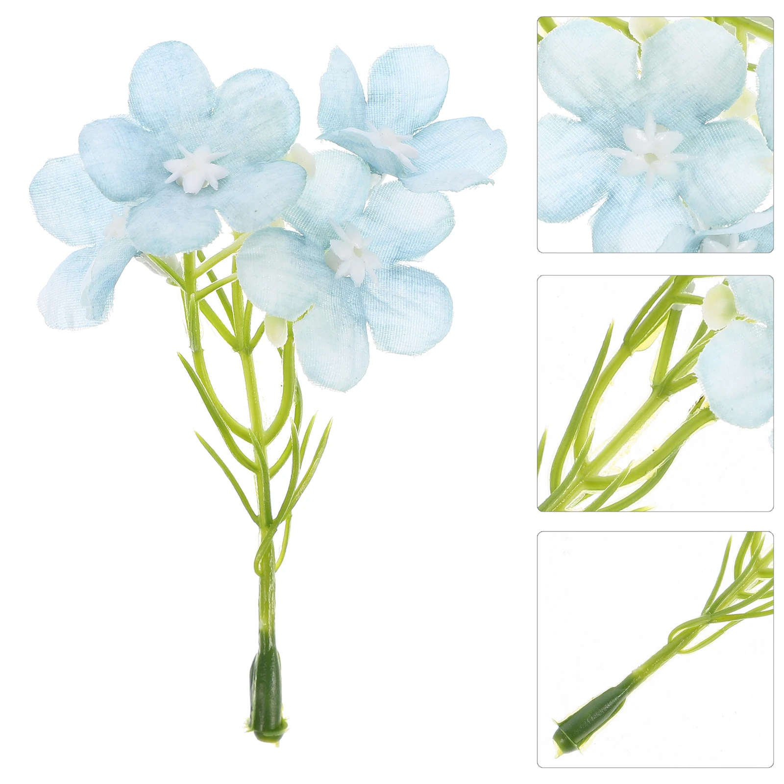 

20 Pcs Artificial Flower Headdress Bouquet Arrangement Decorations Fake Flowers Hydrangea Plastic Hydrangeas for Outdoors