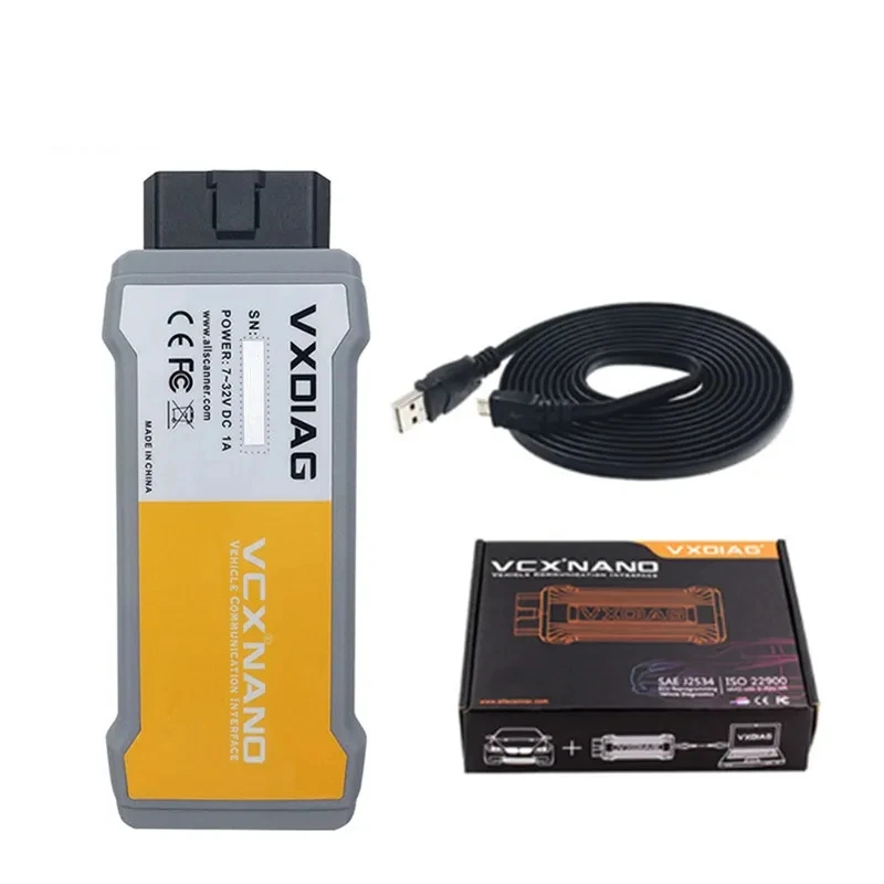 NEW VXDIAG VCX NANO 2014D Dice Car OBD2 Scanner Online ECU Programming Scanner Full System Multi-Functions Diagnostic for VOLO