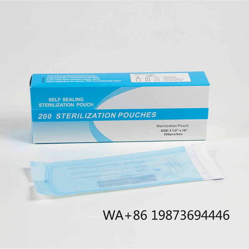 

ISO Certified Self-Sealing Sterilization Pouch, Paper PET PE PES for Dental Tools